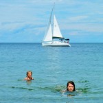 prince-edward-point-trip--ari-and-caitlin-swimming-at-little-bluff-3